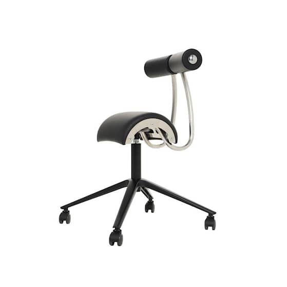 Matador M-Zami ergonomisk sadelstol sort med ryglæn