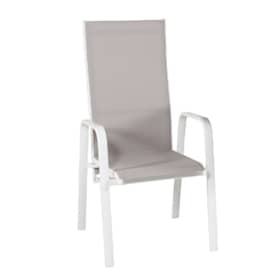 Venture Design Copacabana positions stol i hvid alu og grå tekstil