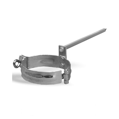 Plastmo Retro rørholder t/mur Ø 80 mm i zink | Tagrender | Tagmaterialer