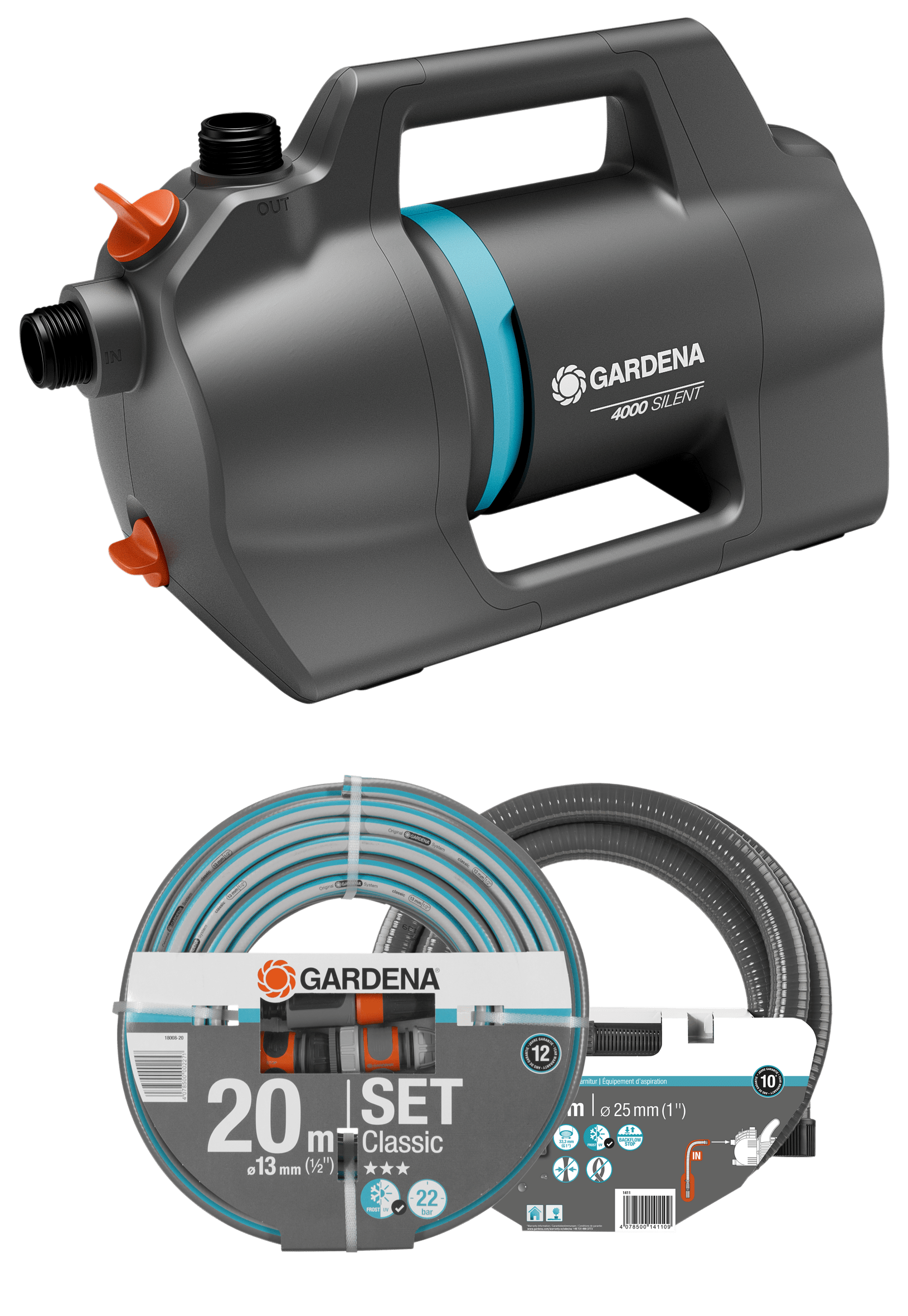 Gardena Havepumpe 4100 Silent Set