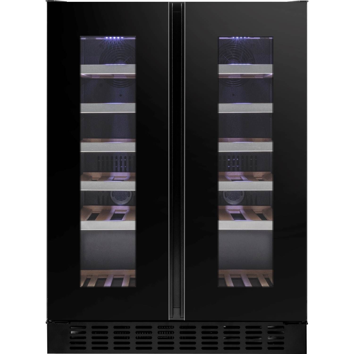 Temptech STHLM ST2DX60DRB vinkøleskab sort 2 zoner 38 flasker