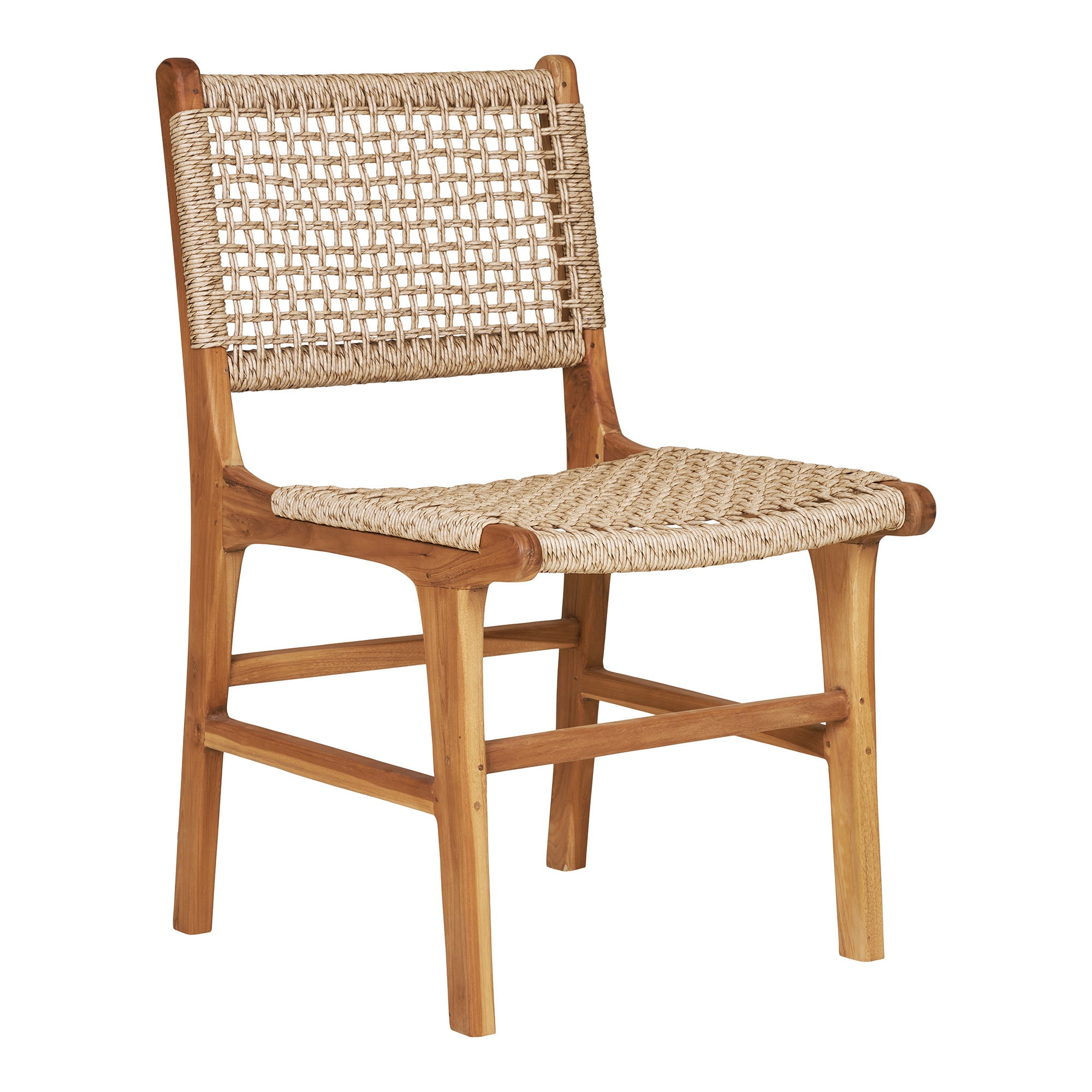 House Nordic Derby spisebordsstol teak/rattan natur