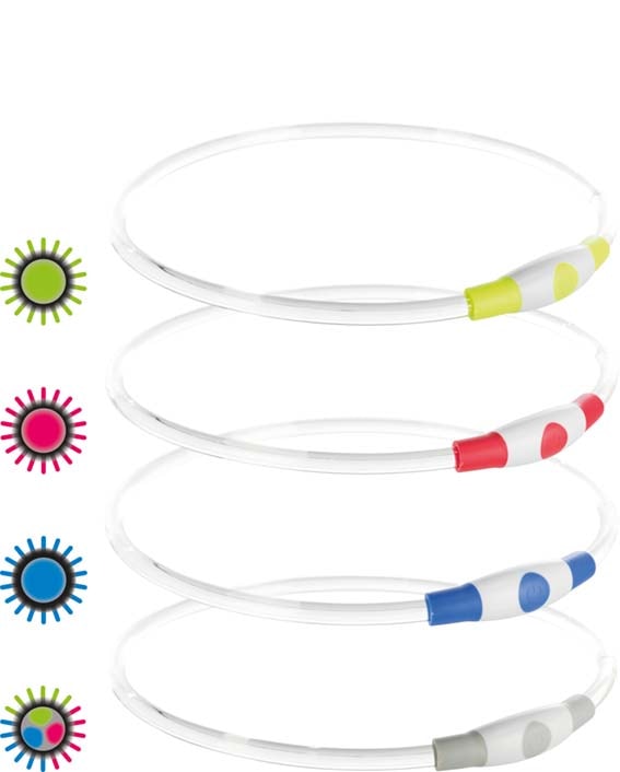 Trixie Flash Light Ring USB Multifarve L/XL