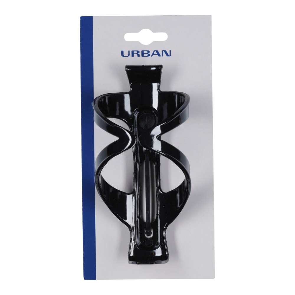 Urban flaskeholder sort med frontåbning 500-700 ml