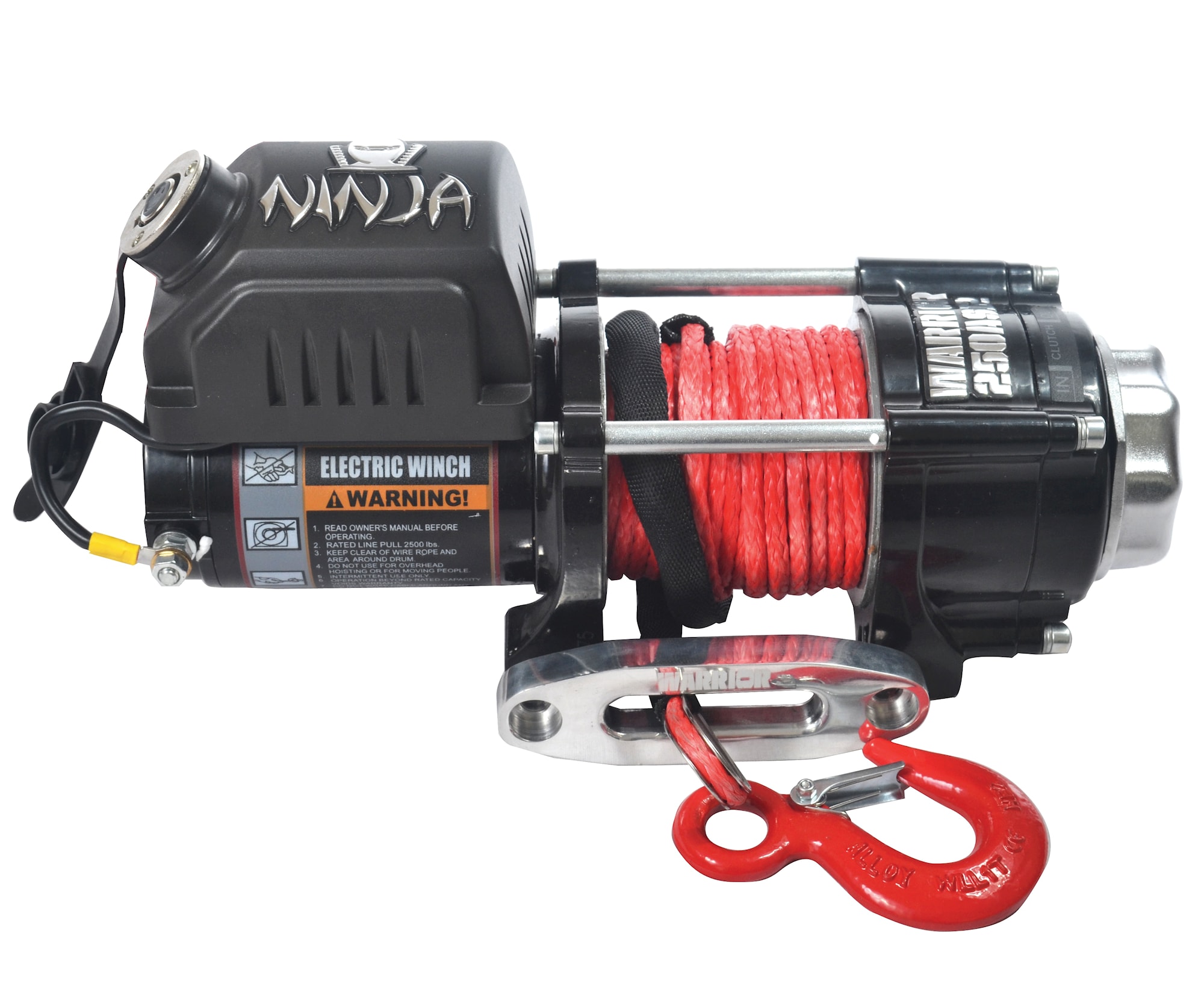 Warrior Winches Trækspil Ninja 2500lb 12V Armortek syntetisk