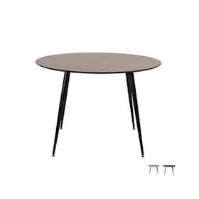 Venture Design Silar spisebord i sort og sort melamin Ø100 cm