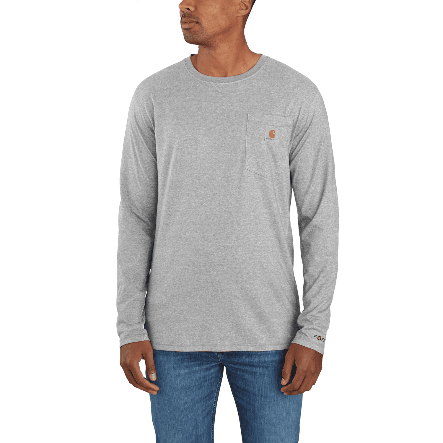 Carhartt Carhartt Force™ Relaxed L/S T-Shirt Men Heather Gray 2XL