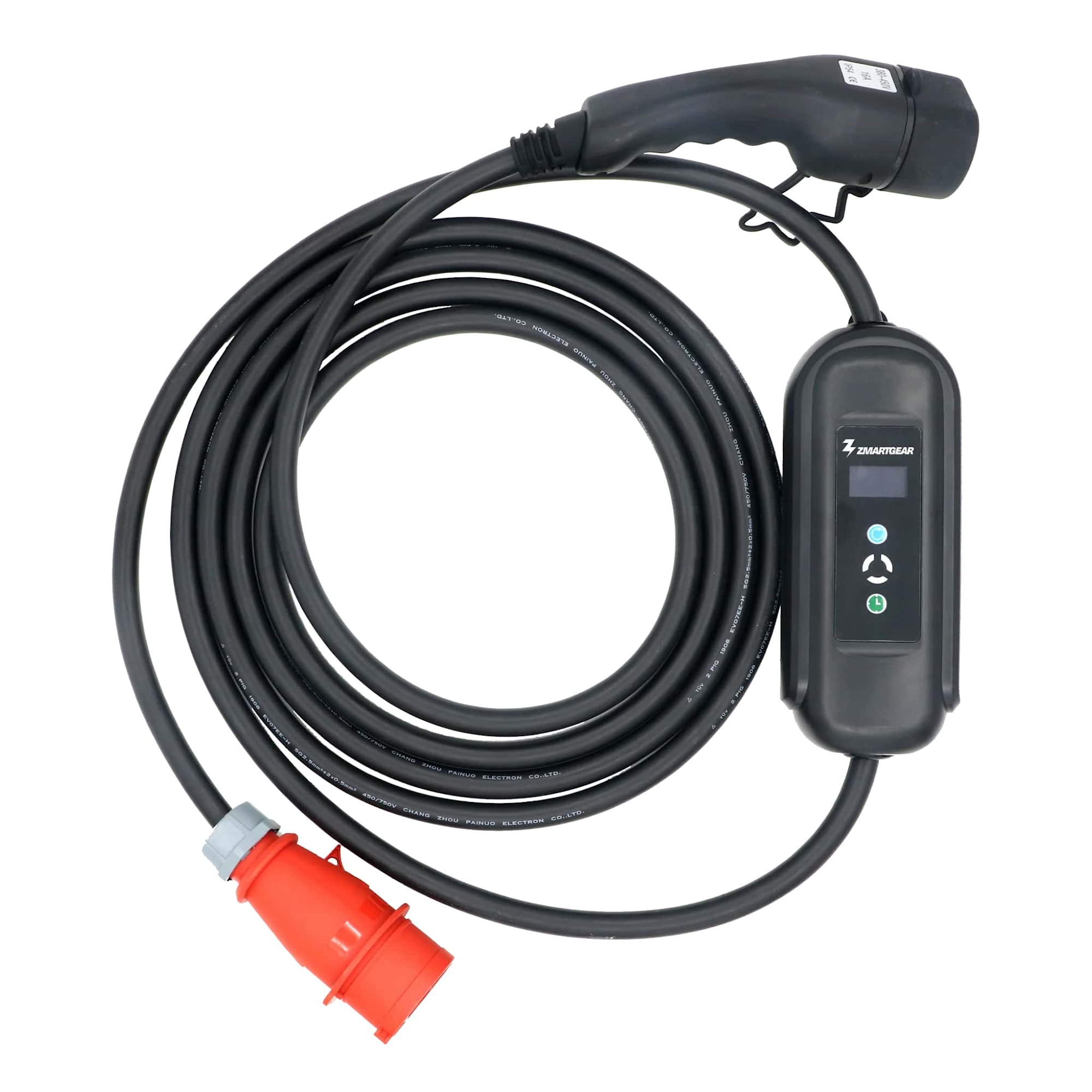 Zmartgear 3-fase EV-lader bærbar 16A 11 kW