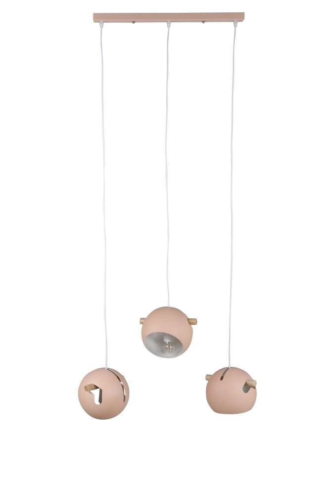 Venture Design Tubbie pendel i gammelrosa L73 x B23 x H15,5 cm 3xE27