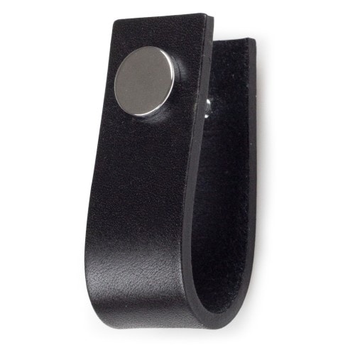 Habo Svea møbelgreb sort læder