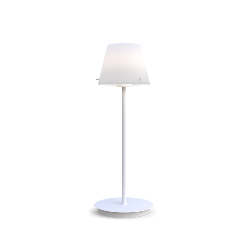 Herstal Gil bordlampe i hvid G9