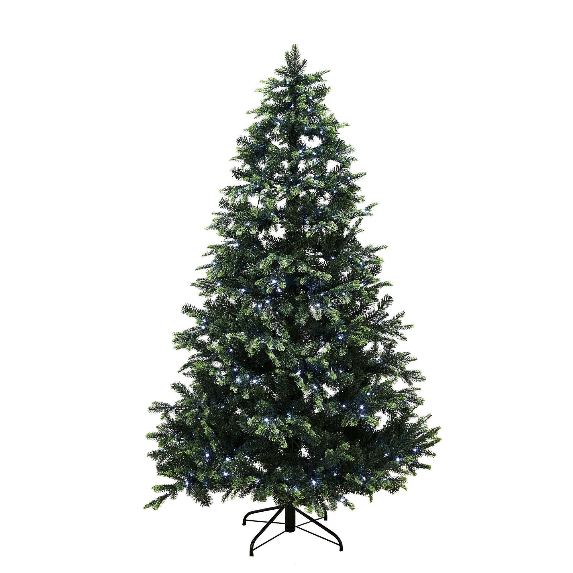 Nordic Winter Limited Edition juletræ hvidt/farvet LED lys PE/PVC Kl. A+ 180 cm