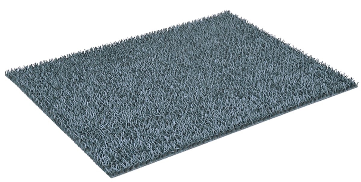 Clean Carpet Finnturf græs skrabemåtte grå60x90 cm