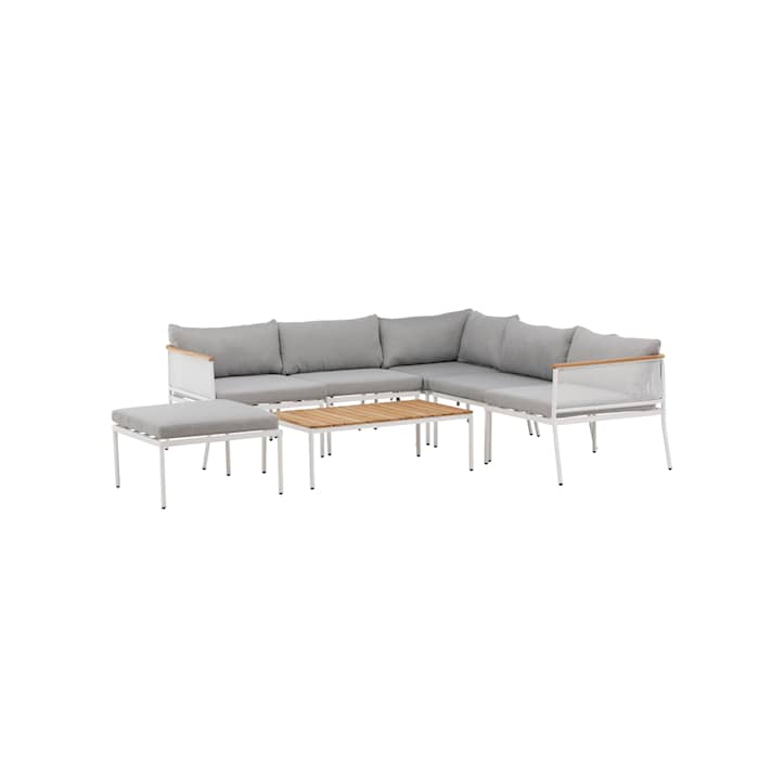 Venture Design Nettan loungesæt i hvid/lysegrå