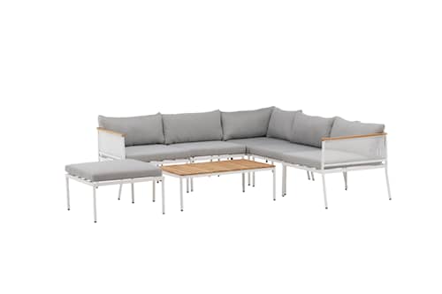 Venture Design Nettan loungesæt i hvid/lysegrå
