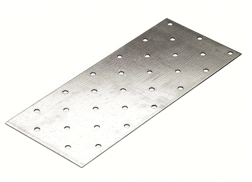 Paslode normplade / hulplade 2,0 mm. 120 x 300 mm.