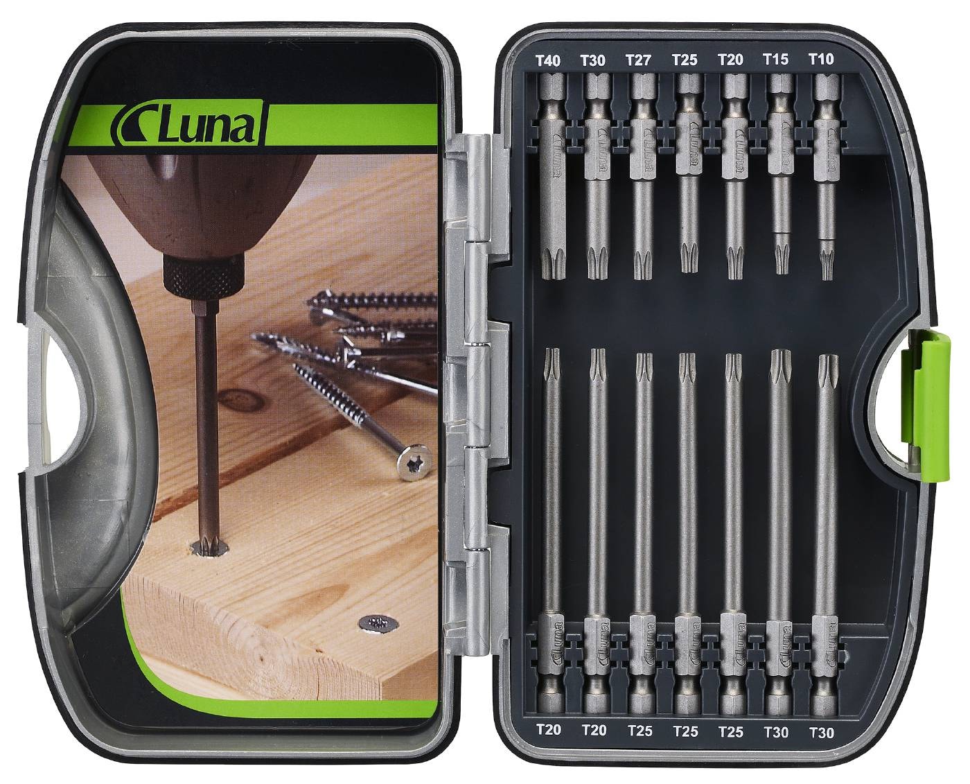 Luna Torx bitssæt 14 dele