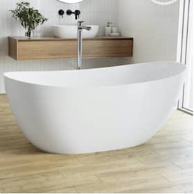 Bathlife Fri 158 fritstående badekar oval 158 x 77 cm