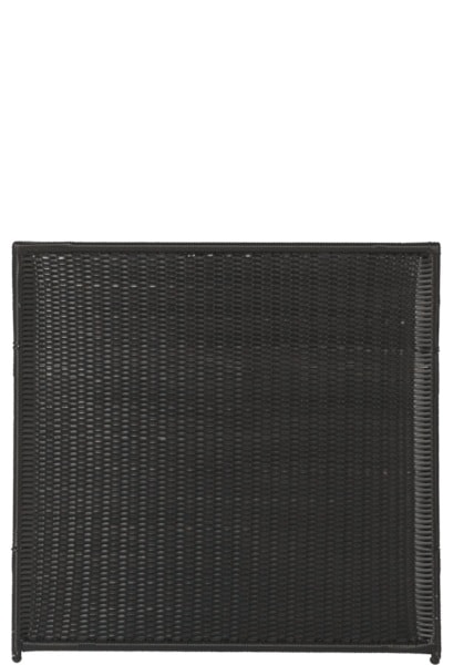 Plus Trend hegn sort i polyrattan flet115 x 110 cm 16406-1