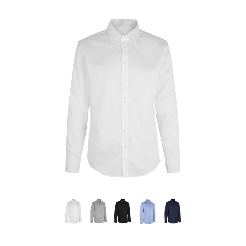 Seven Seas skjorte slim hvid