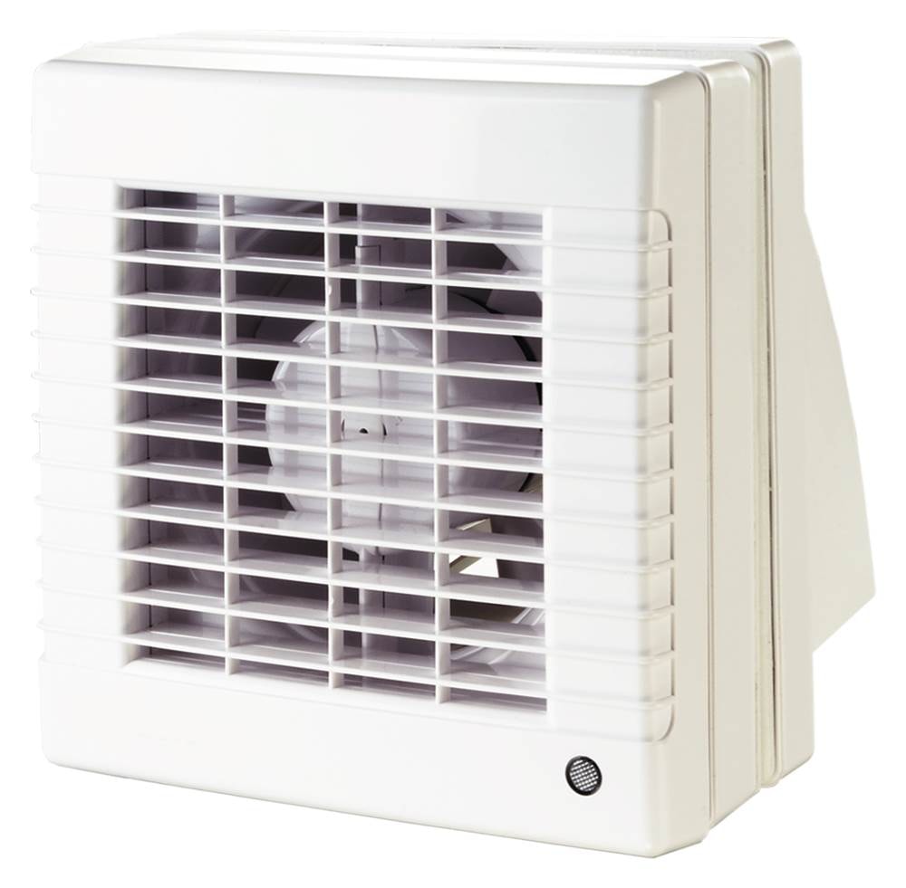 Duka MAO2 L TH vinduesventilator i hvid med fugt og tidsstyring Ø12 mm
