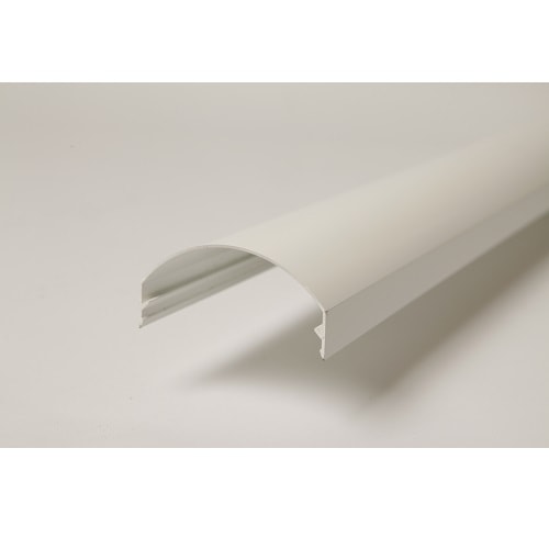 Rias alu kip dækprofil 32,5-45 gr. hvid Længde 6000 mm