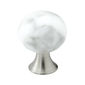 Beslag Design Bead Straight-28 knop marmor/grå