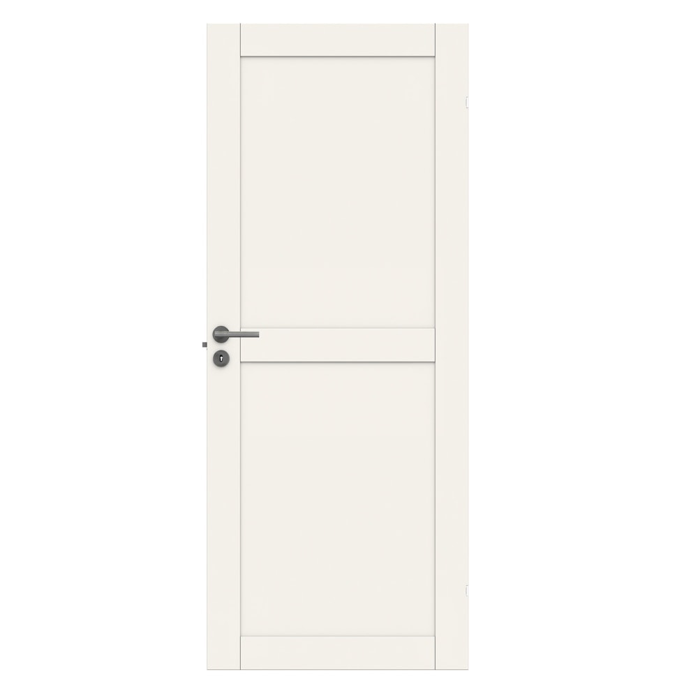 Swedoor Purity 02L 40 mm hvid massiv fyldningsdør 92,5x204 cm (10x21)