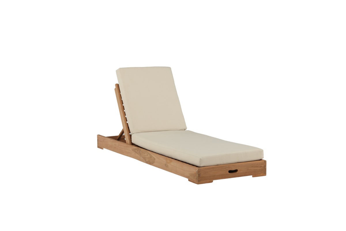 Venture Design Kenya solseng i teak med hynde i beige
