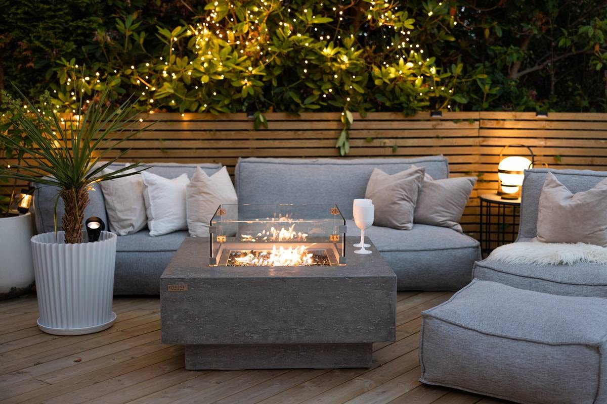 Elementi Manhattan ildbord 91 x 91 x H40 cm