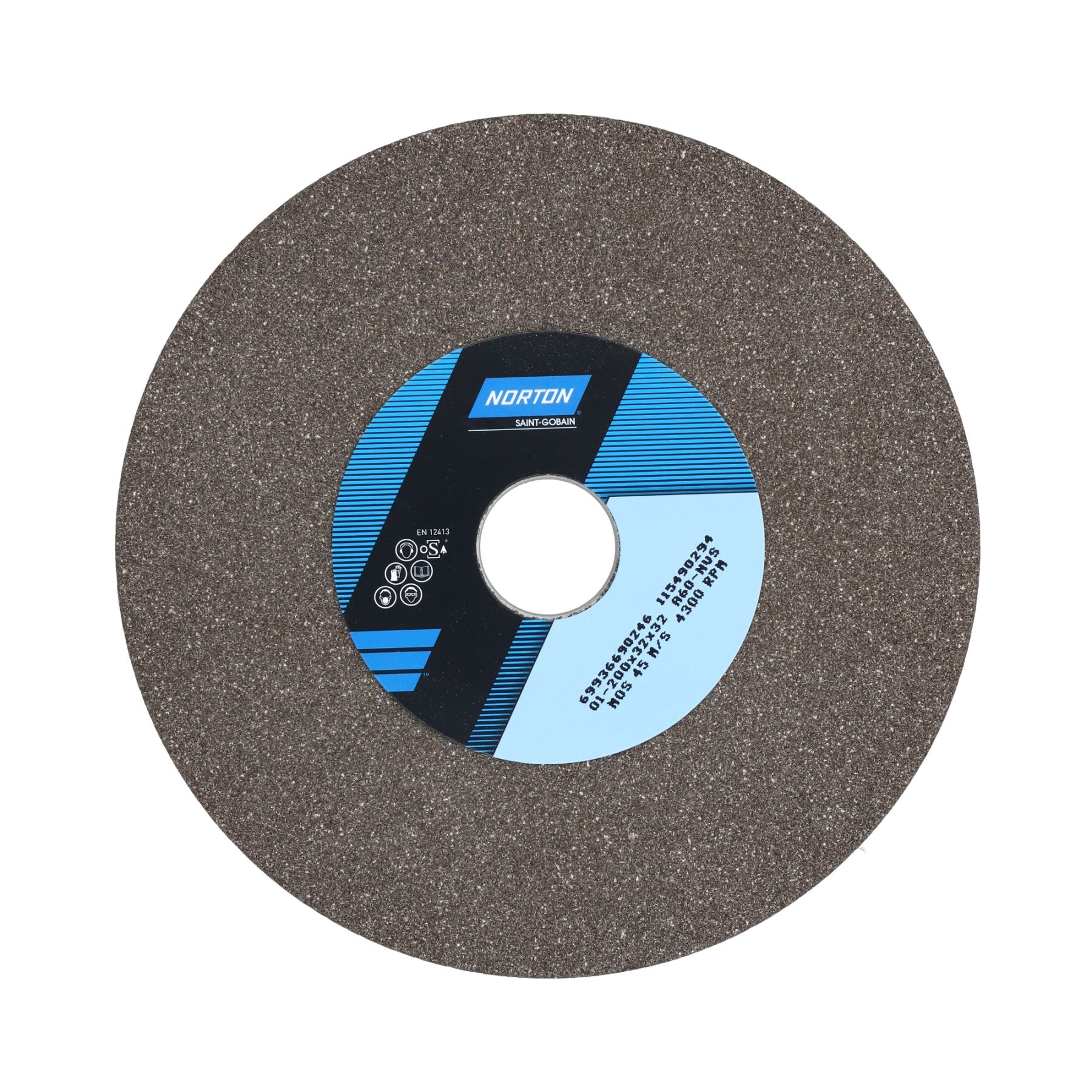 Norton Slibeskive A 200x32x32/20 A 60 NVS Brun