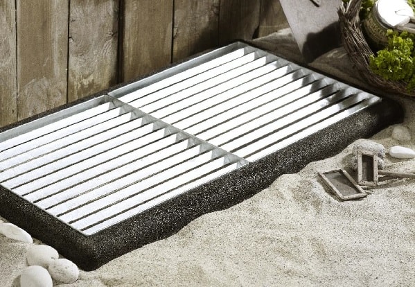 Cubic sampak gitterrist x 2 med gummiramme2 stk gitterrist 40x40 cm