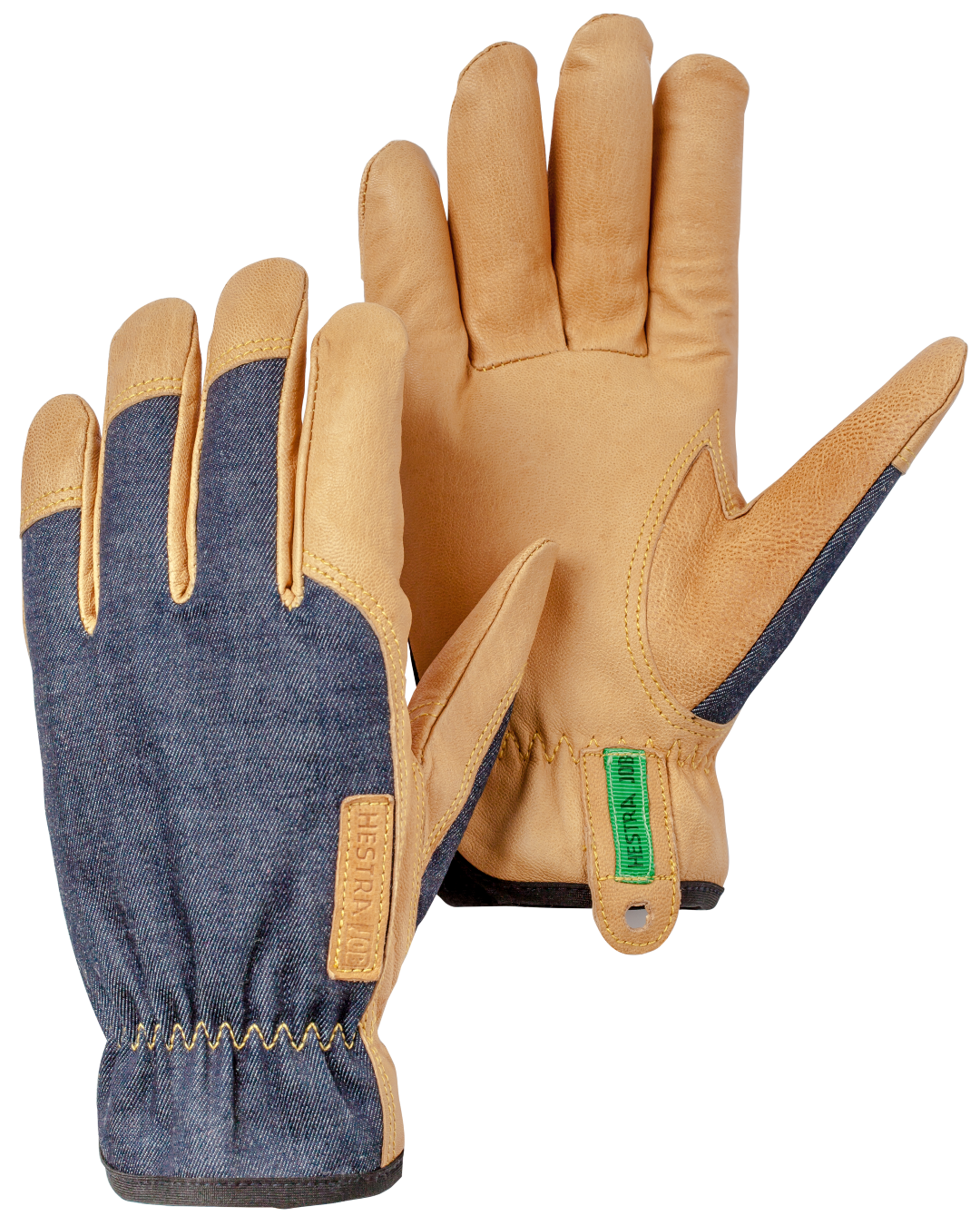HestraJob Kobolt Denim Arbejdshandske str 8