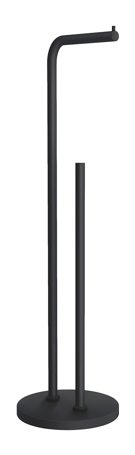 Beslagsboden toiletpapirholder/reservepapirholder i hvid L600 mm