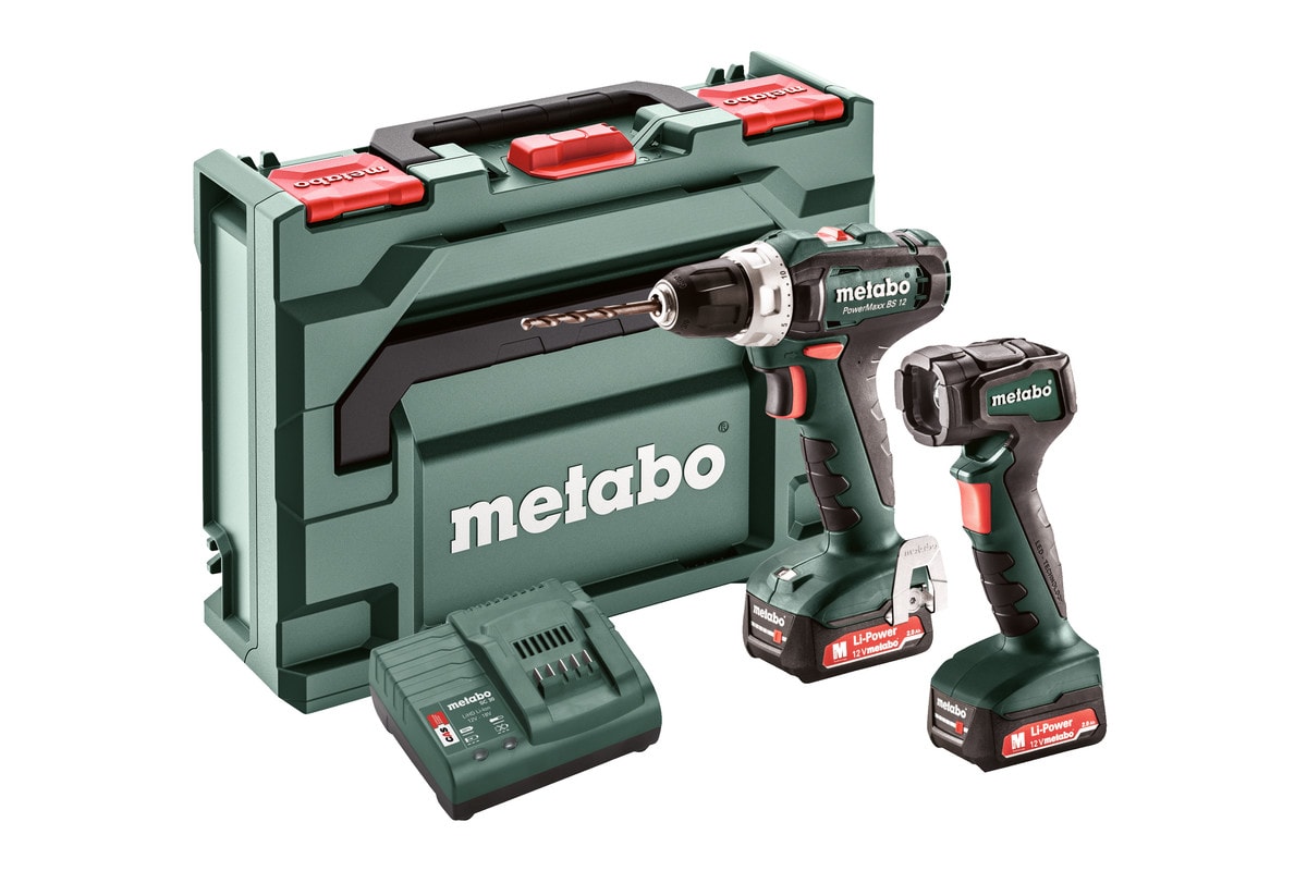 Metabo skruetrækker Set PowerMaxx BS 12
