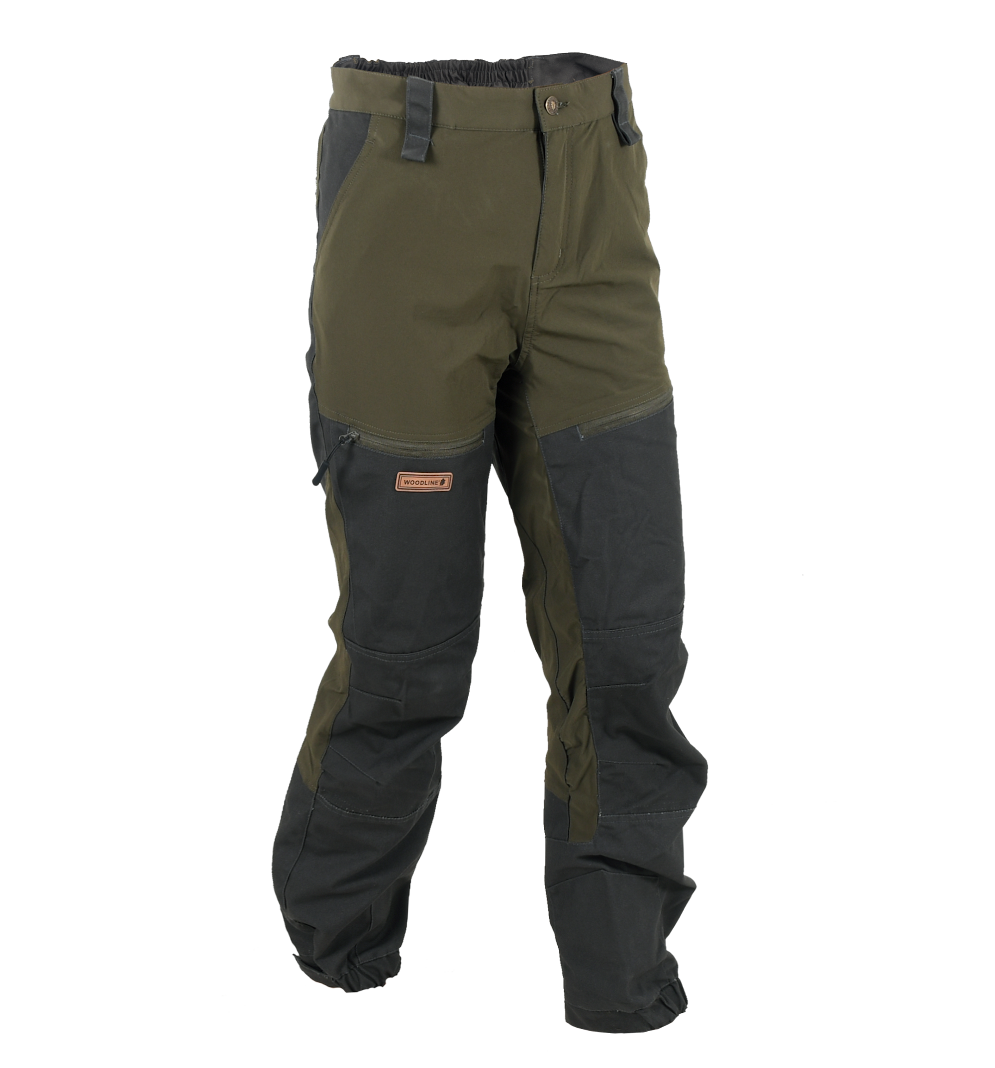 Woodline Børnebukser Ekholme Grøn/Grå