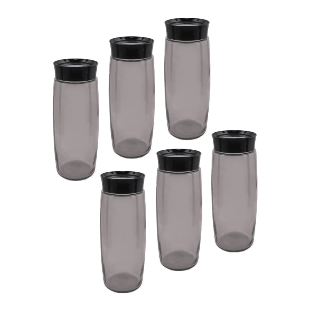 Daylife opbevaringsbøtter/beholdere i antracit 6 stk.