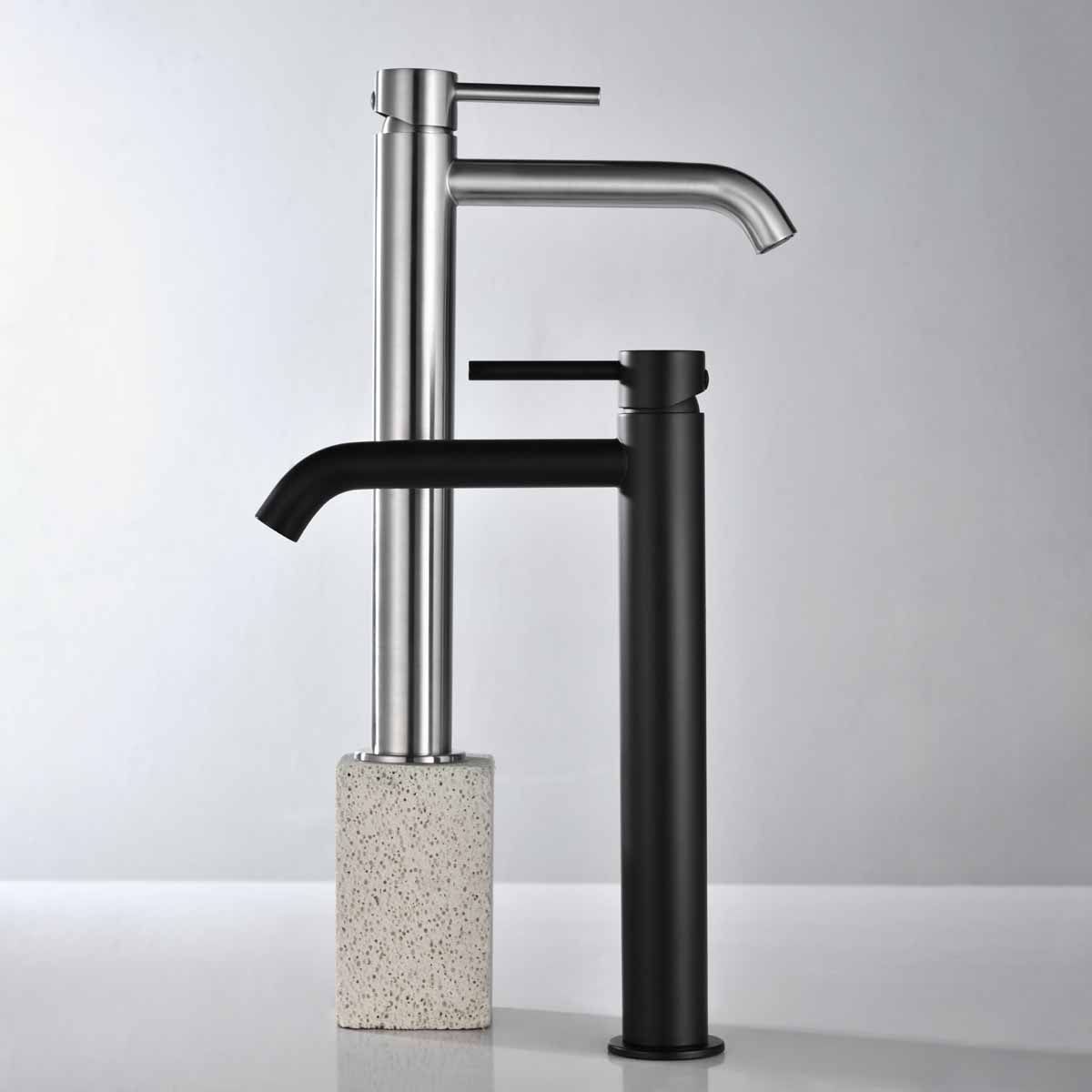 Bathlife Prima håndvaskbatteri høj model i sort