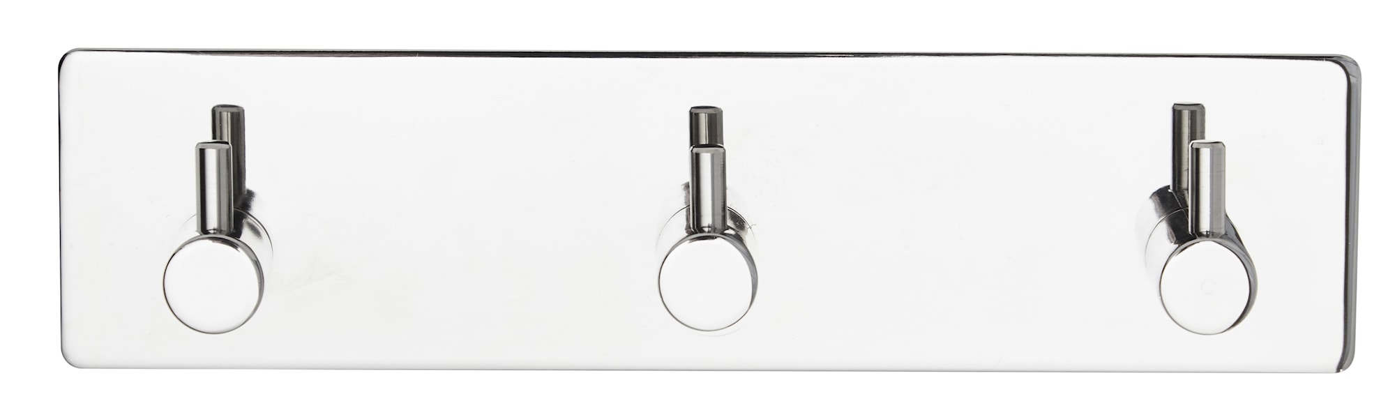 Danbad håndklædekrog i messing look 3 kroge, selvklæbende