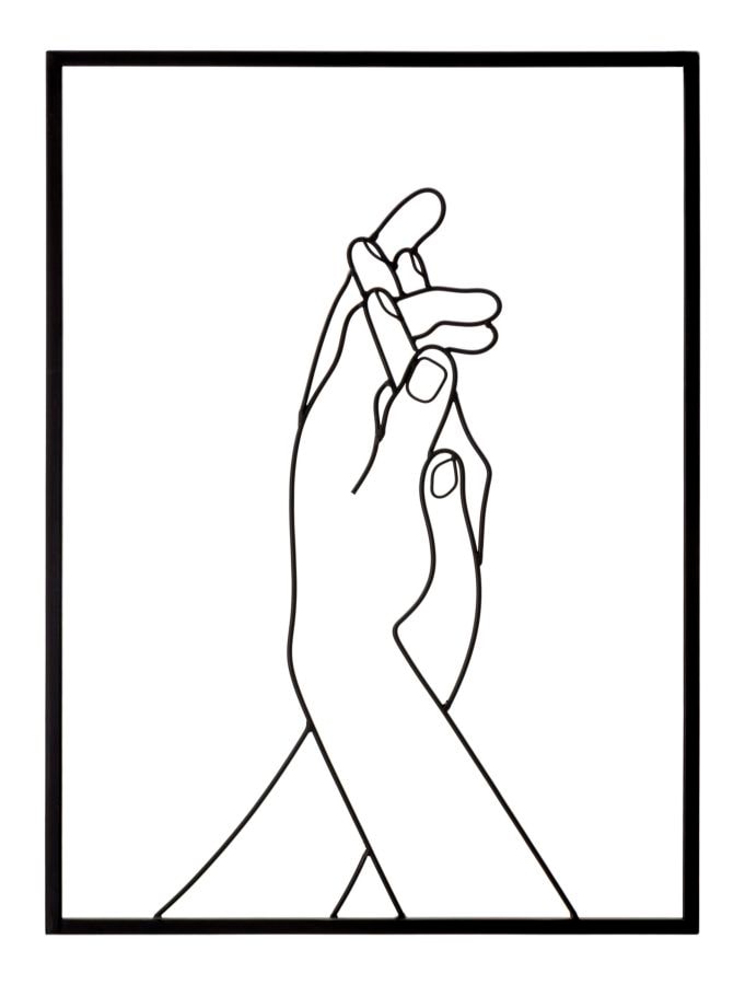 Mauro Ferretti Simply Hands vægdekoration 40 x 1 x 55 cm