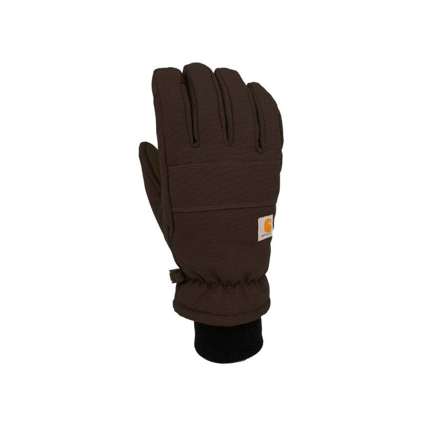Carhartt Insulated Duck Sythetic Leather Touch-Sensitive Knit Cuff Glove Women Black L