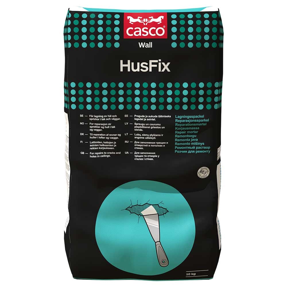 Casco Wall HusFix vægspartelmasse cementbaseret 10 kg