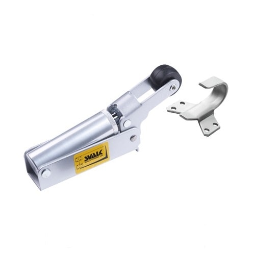 Svalk dørlukker i lakeret aluminium til døre med gerigt