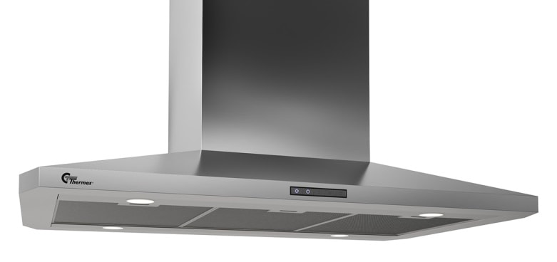 Thermex Decor 787 frithængende emhætte i stål med motor 90 cm