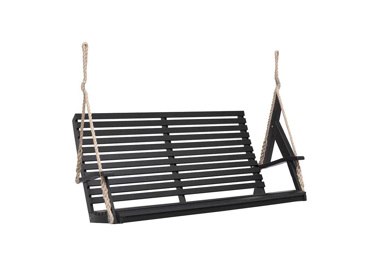 Hillerstorp Marstrand Hammock hængesofa i orkangrå med reb og beslag