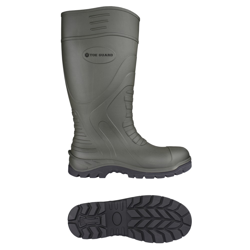 Toe Guard sikkerhedsgummistøvle model Boulder grøn