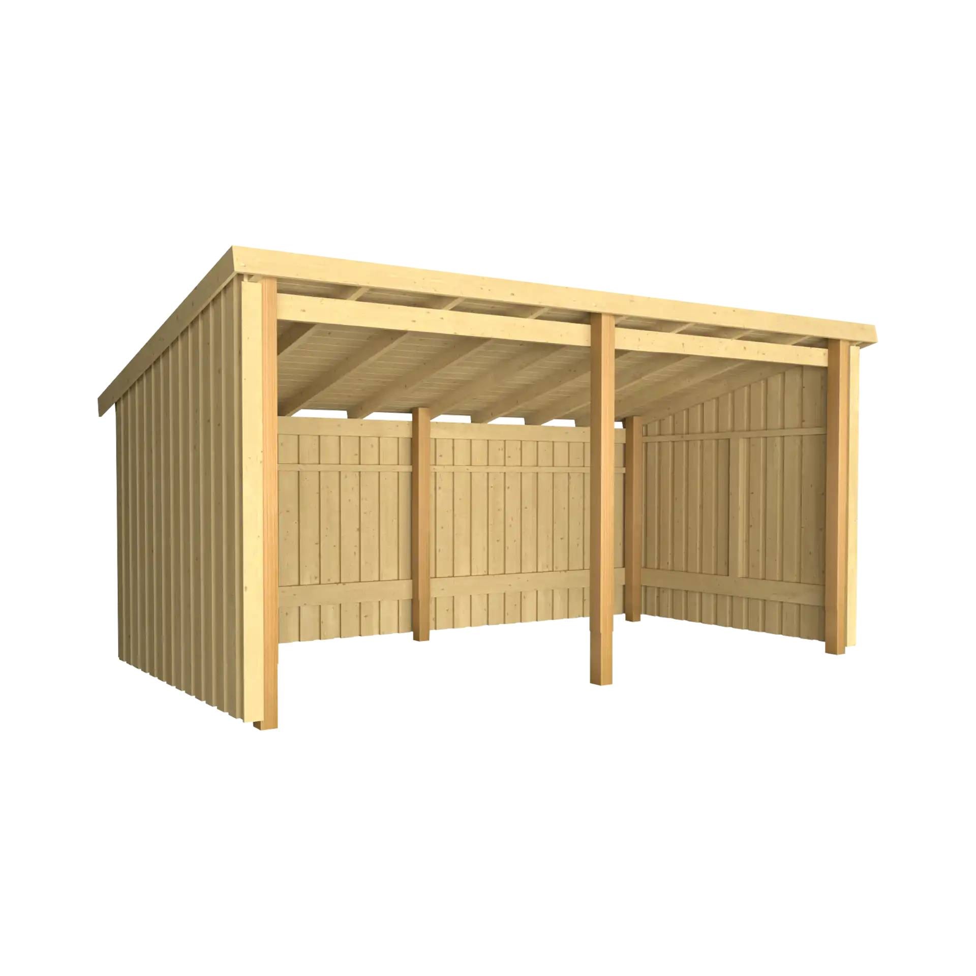 Plus Nordic Multi havehus i ubehandlet træ åben