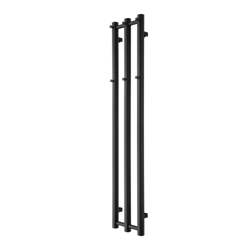 TVS Kiro 3 håndklædetørrer i sort 1400 x 265 mm