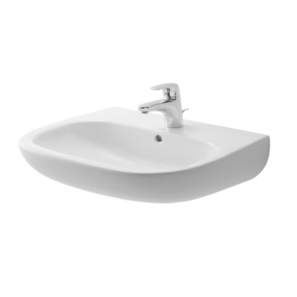 Duravit D-Code vask med hanehul 60 x 46 cm