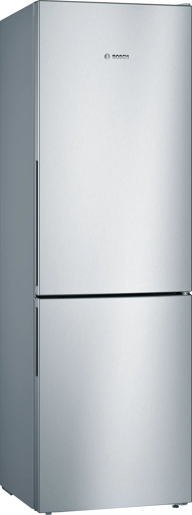 Bosch Serie 4 HyperFresh køle-/fryseskab stål EasyClean 214L+94L KGV36VIEAS